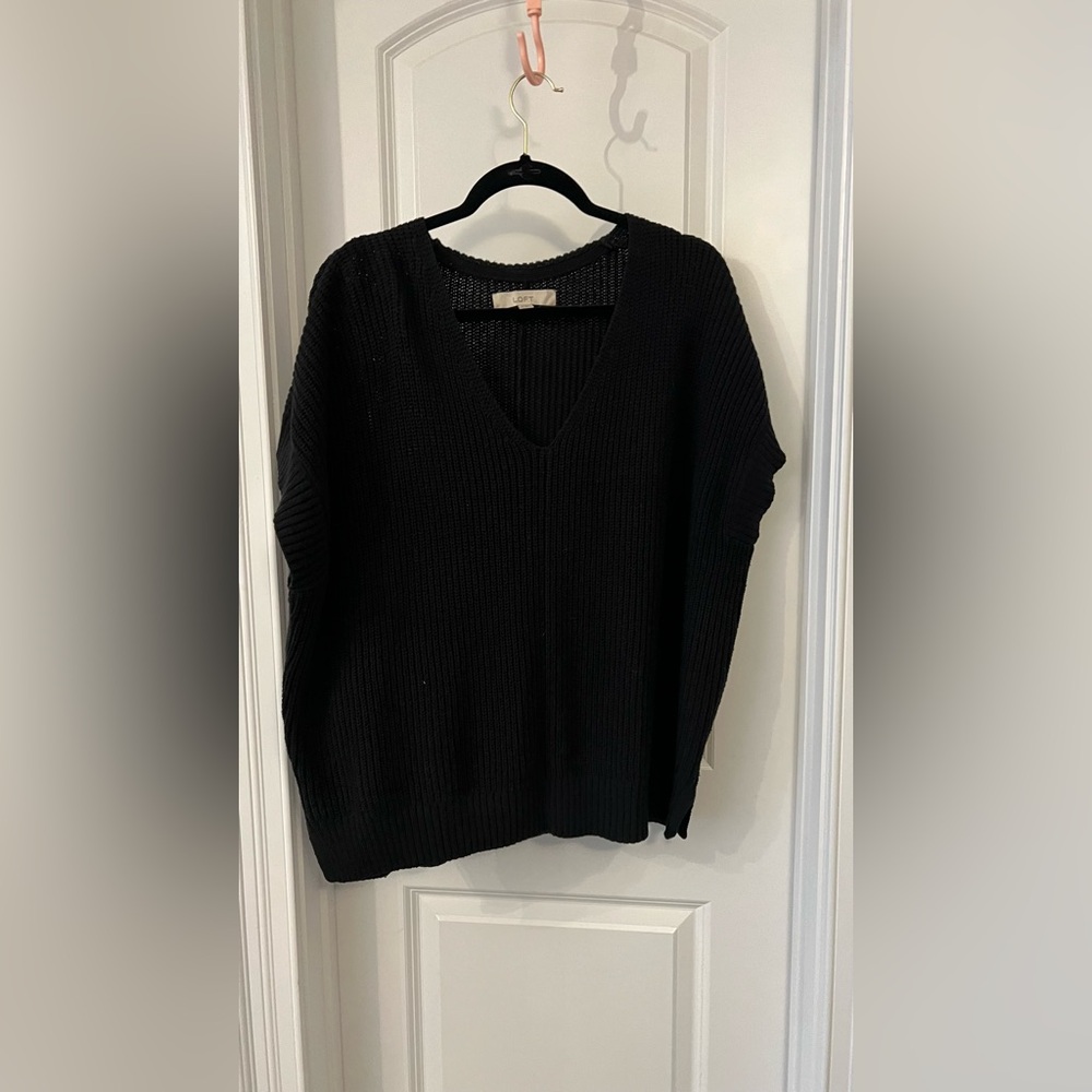 LOFT Black Knit Sweater